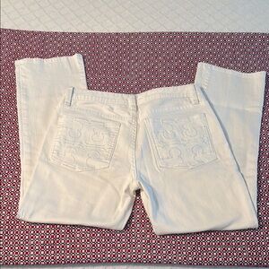 Tory Burch White Women's Cropped Jeans